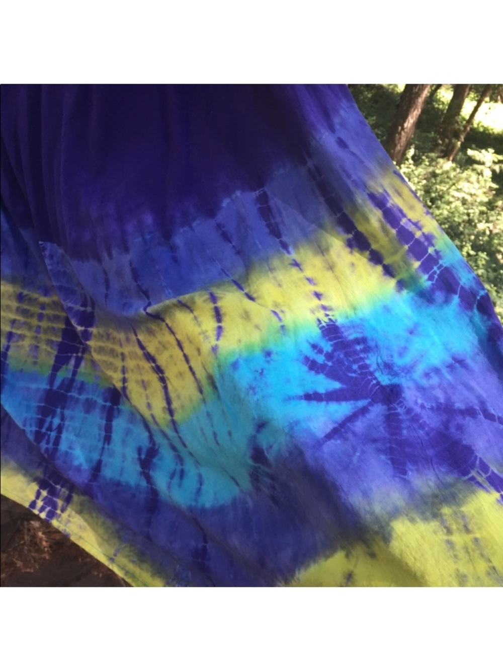 Cato Purple, Blue & Yellow Tie-Dye Maxi Skirt - Picture 9 of 16